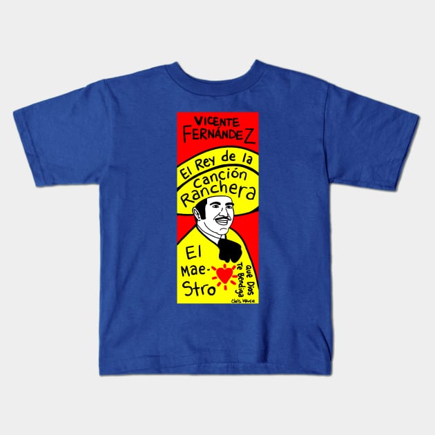 Icon El Rey Fernandez Singer 2 Kids T-Shirt by MarlinsForemans